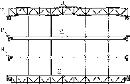 Extensible high-altitude conjoined steel structure