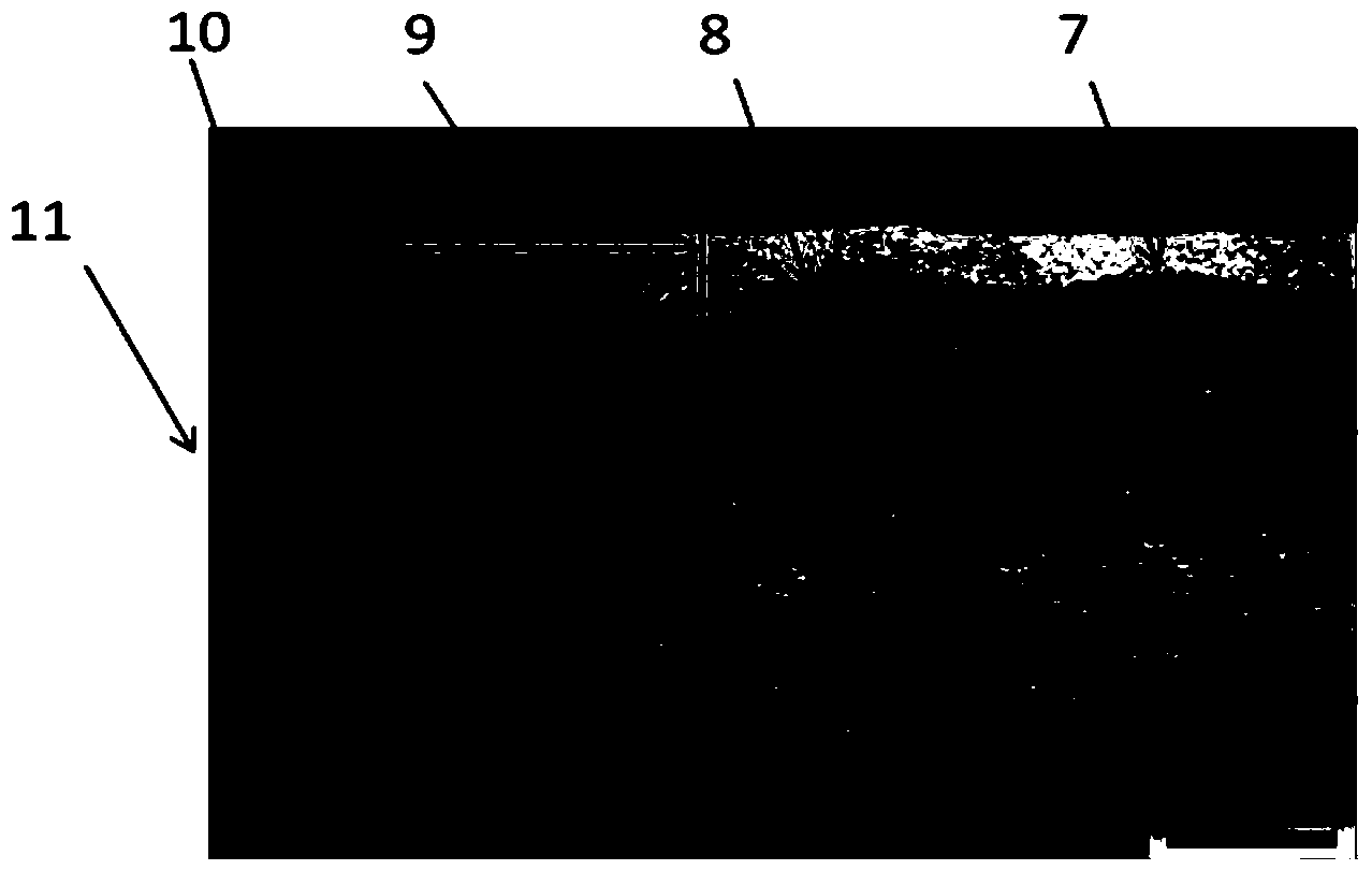 Method for preparing wave-shaped junction surface metal laminated plate through laser cladding