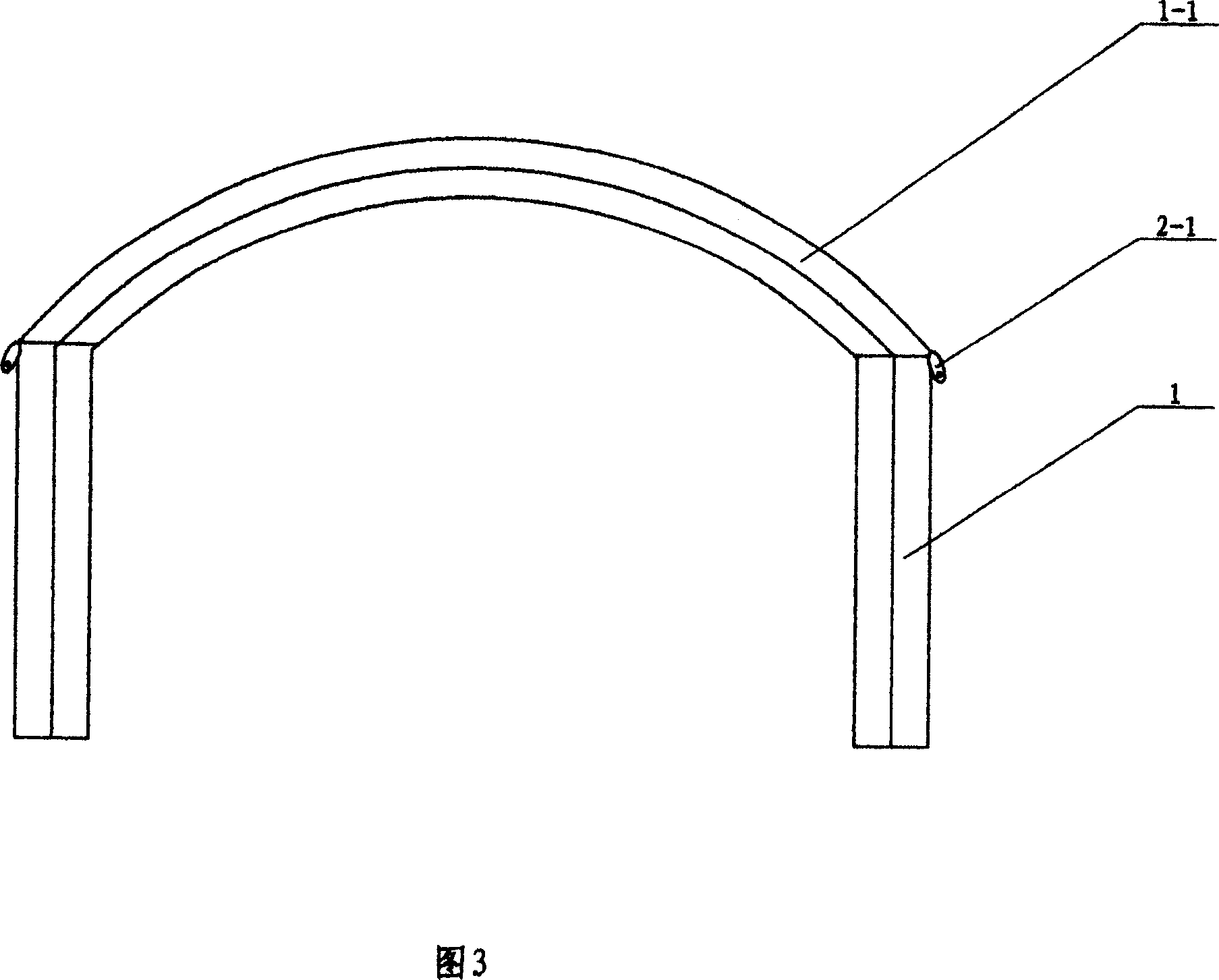 Independant air passage segment-assembled large-sized infltable tent having speicial air valve