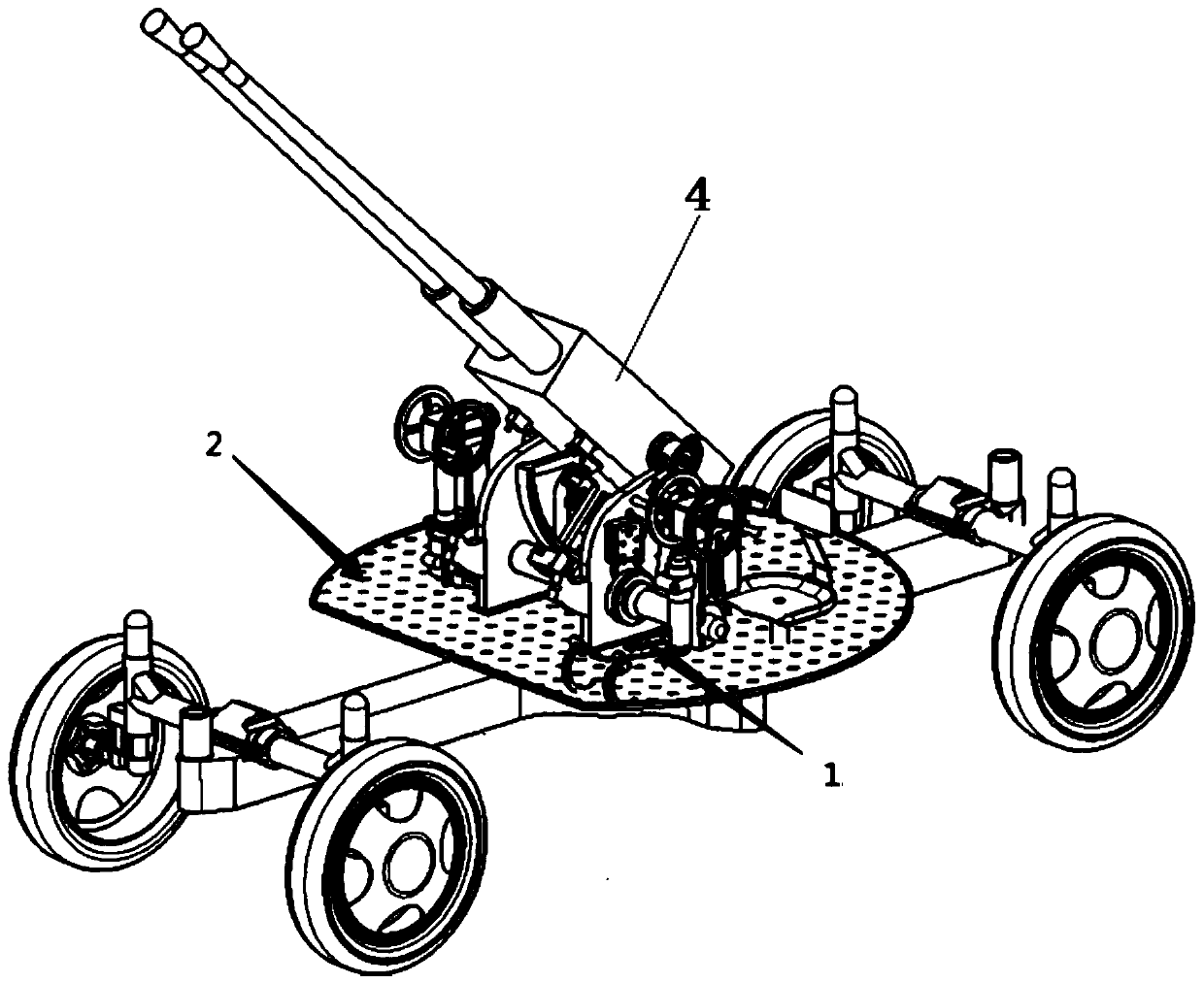 DF 37 micrometer flack direction locking device based on worm sleeve and control method