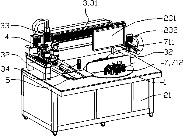 Automobile instrument automatic pointer pressing machine