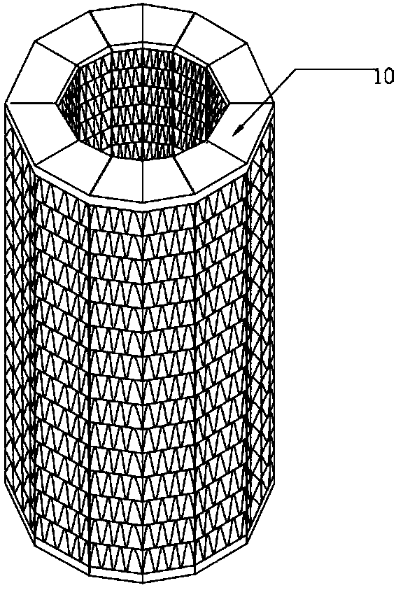 High-concentration-ratio high-temperature-resistant light-weight organic waste gas concentration device and method