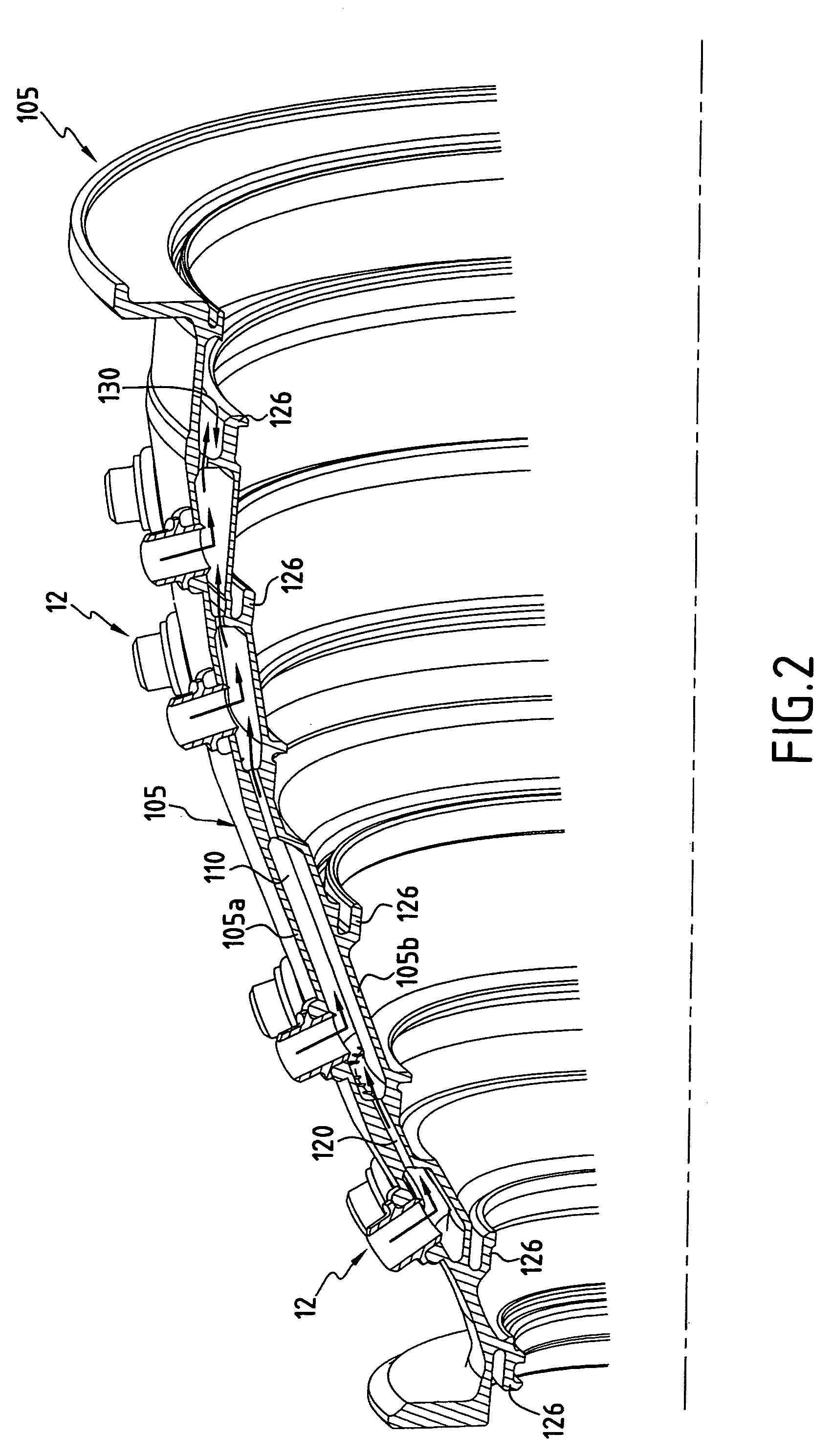 Method of fabricating a casing for turbine stator