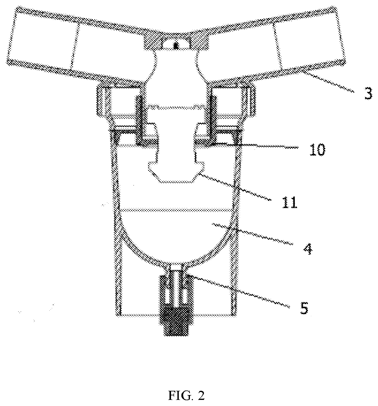 Coaxial breathing circuit systems having a lung pressure measurement port and closed system water trap which can be drained with an enjector