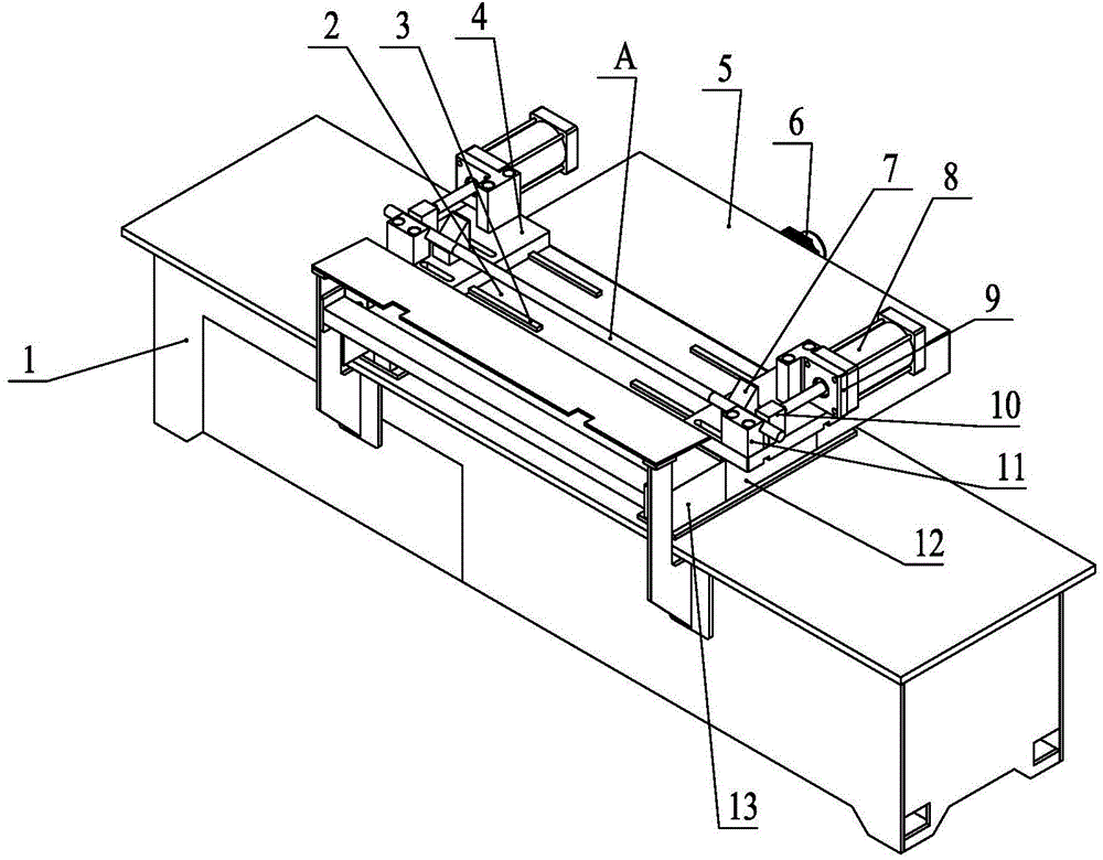 Shaft clamping and shifting unit for dual-face milling machines of ...