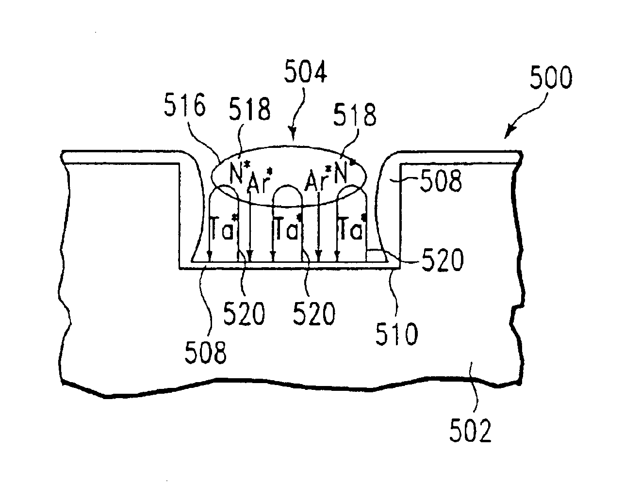 Method of depositing a TaN seed layer