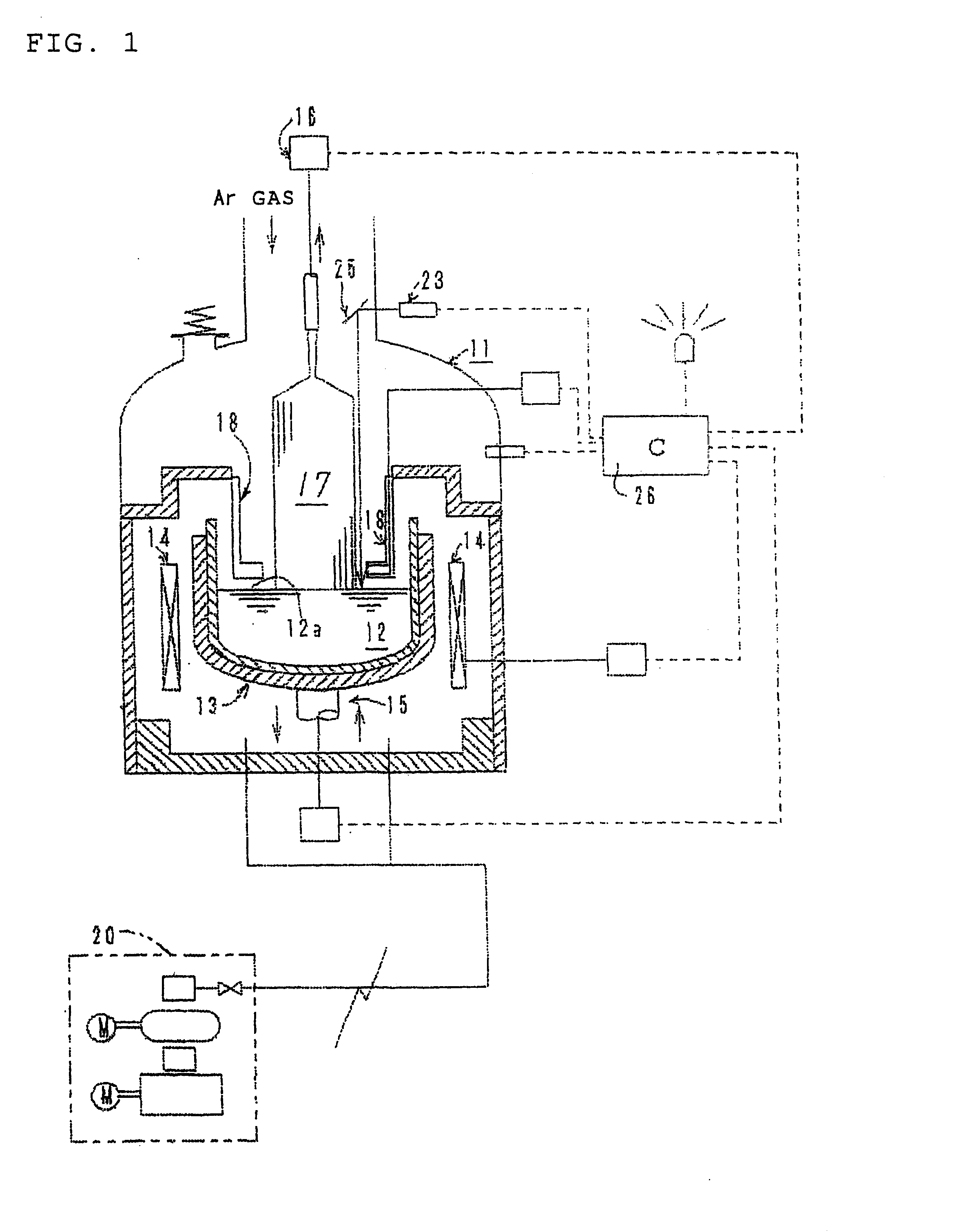 System for manufacturing a single-crystal ingot employing czochralski technique, and method of controlling the system