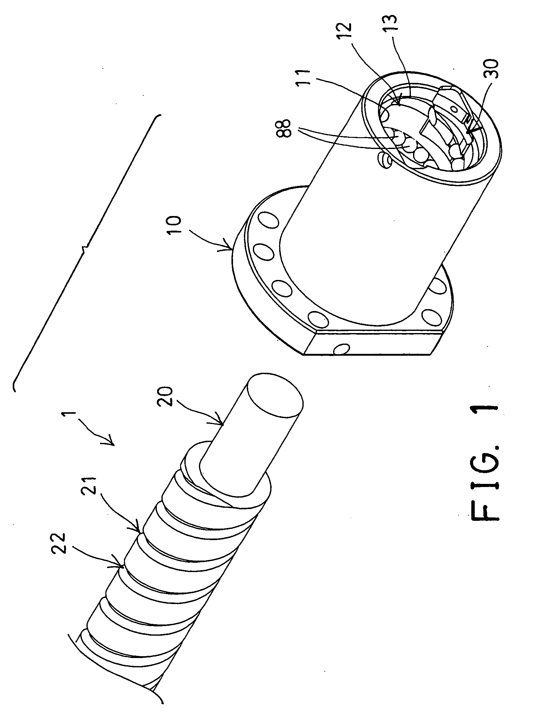 Ball screw device having ball guide member