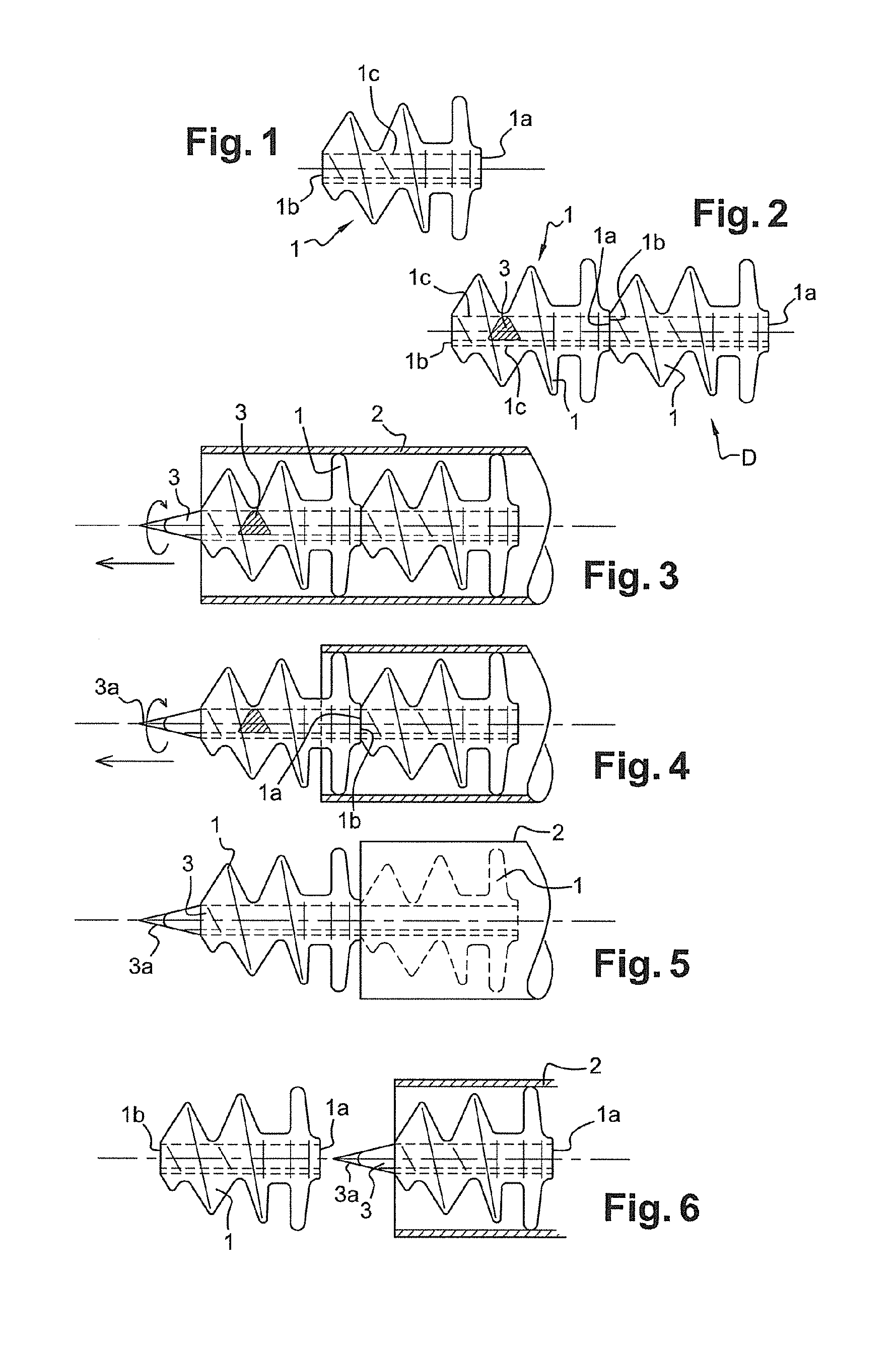 Device comprising a plurality of implants for the fixing of prosthetic material