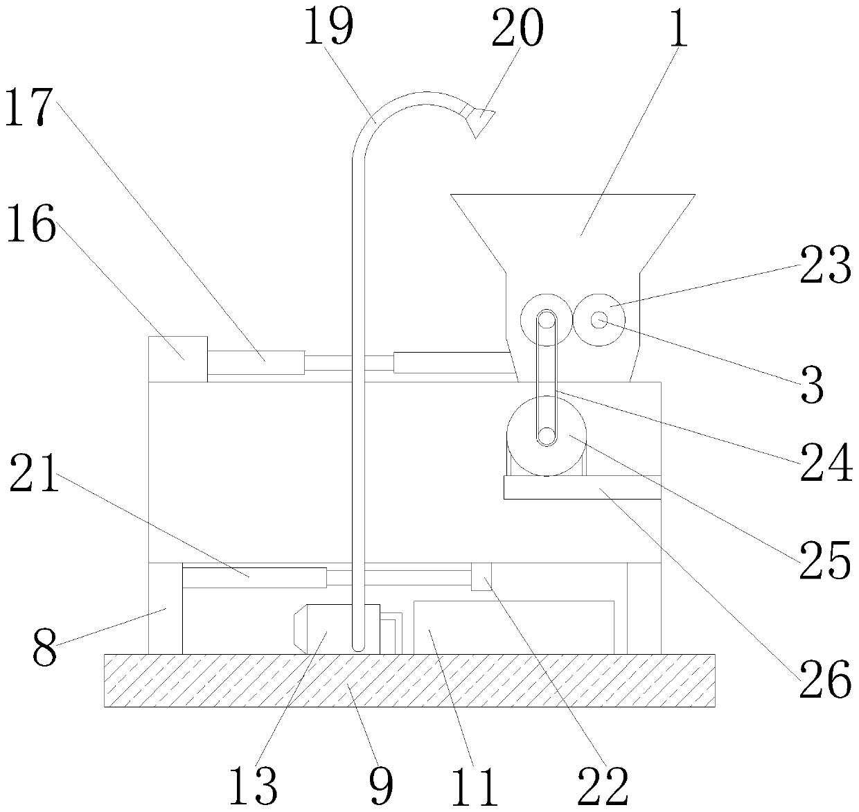 Recovery device for paper packaging material