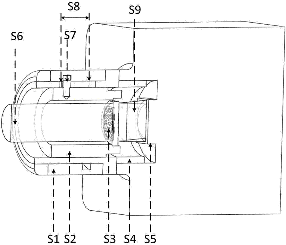 Wavefront sensor with variable shear rate based on random coded mixed grating