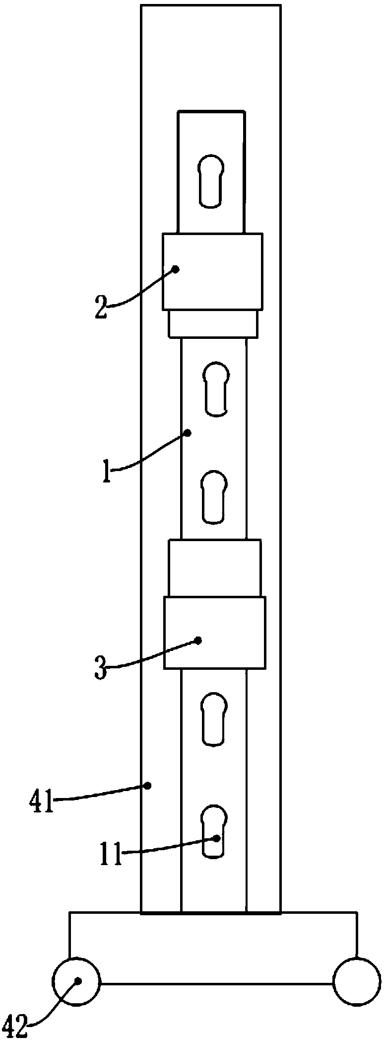 Movable vertical type ceramic tile display device