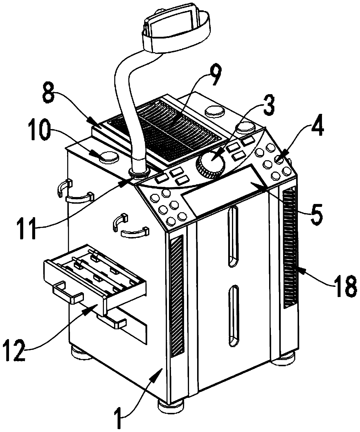 Device for alleviating tachypnea of children