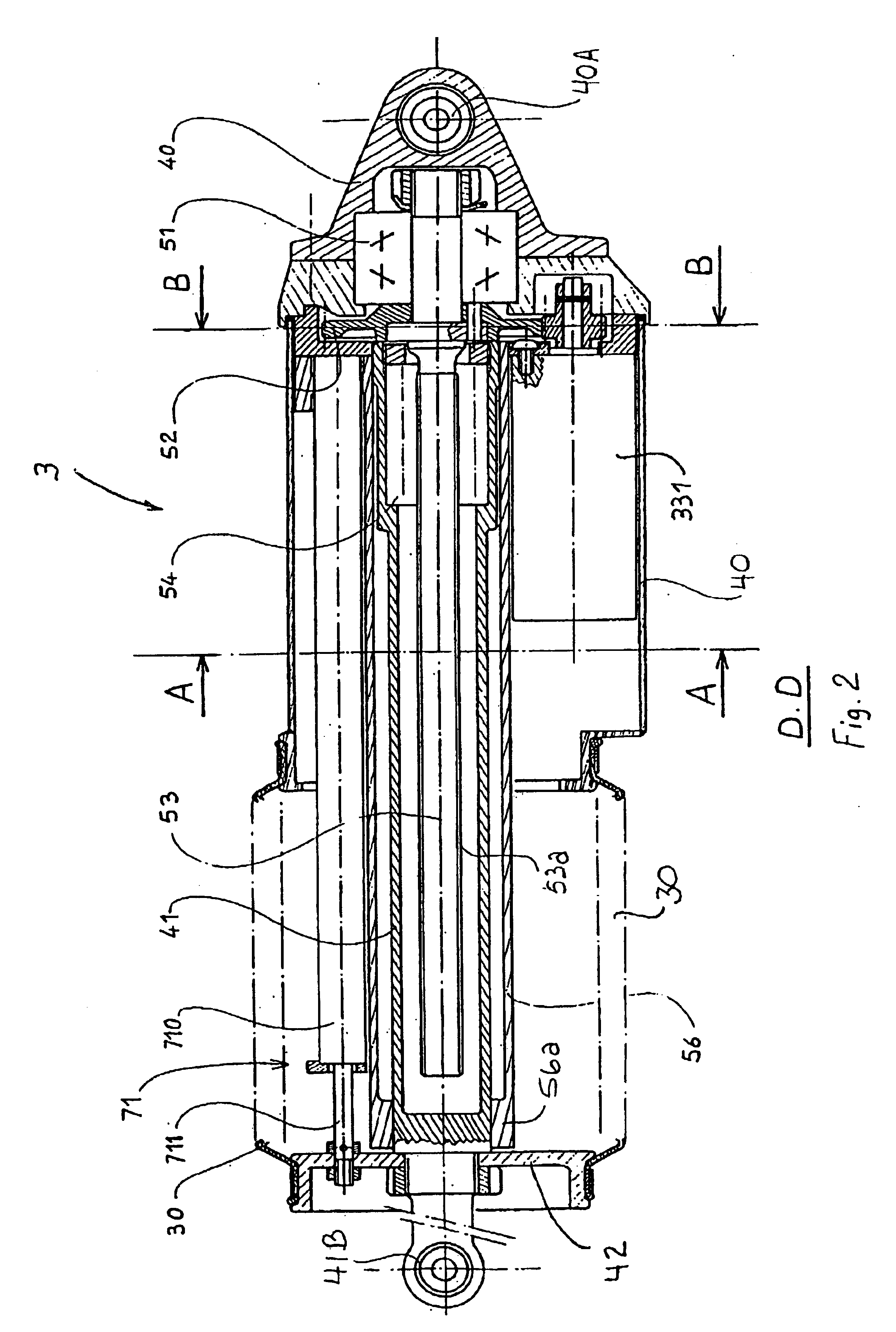 Electrical steering for vehicle, with triple redundancy