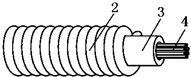 Spring armor layer forming device used for manufacturing spring wire