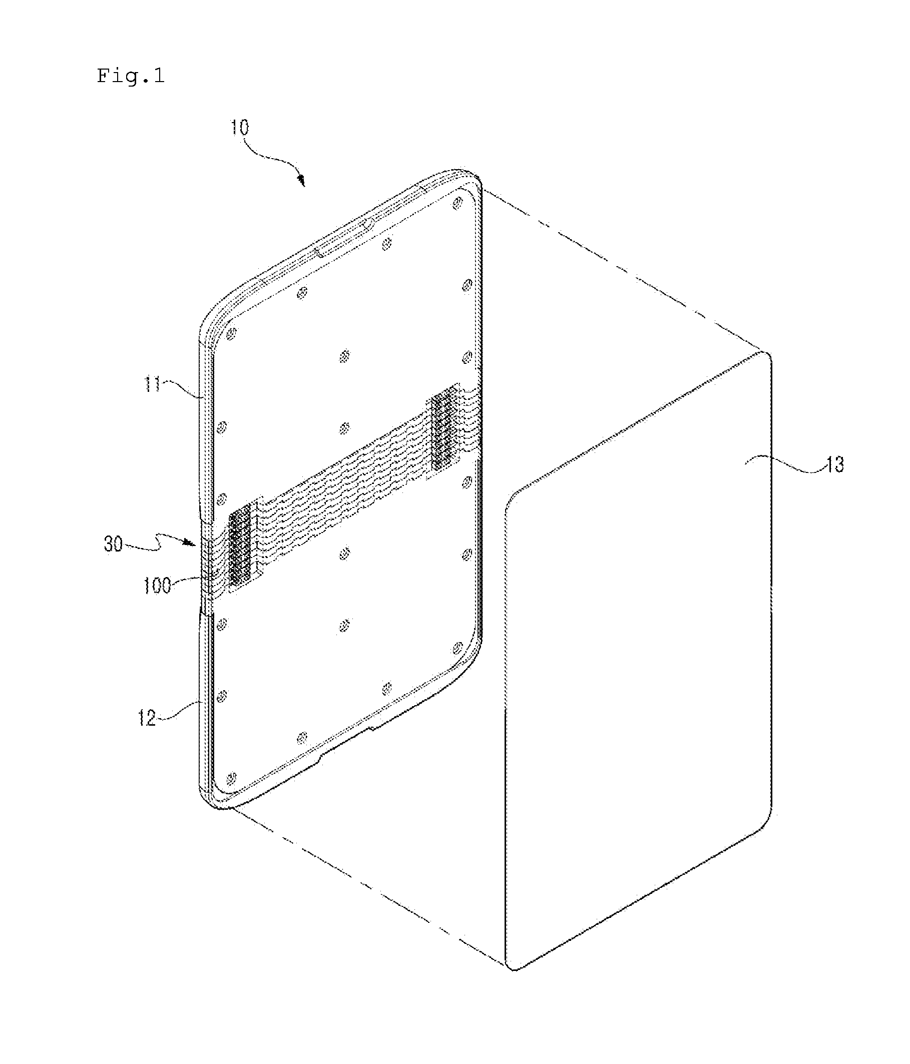 Flexible hinge device having cooperative operating structure