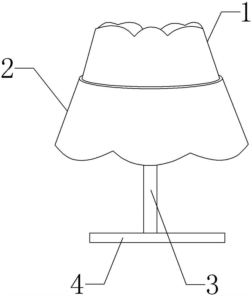 Working method of table lamp capable of automatically adjusting brightness