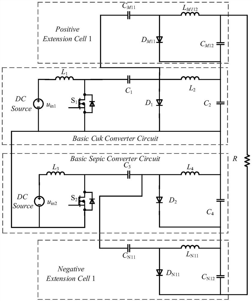 Double-input high-reliability Cuk DC-DC converter