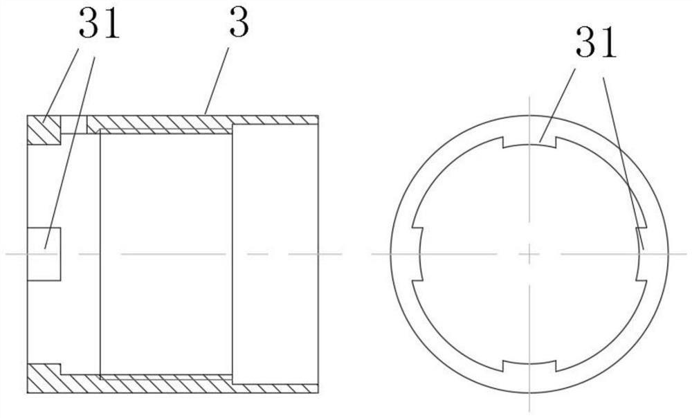 Downhole instrument blade connecting structure