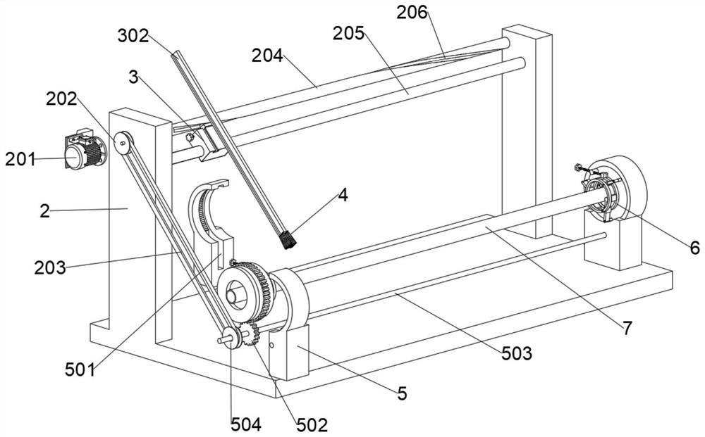 Water conservancy project pipeline outer surface rust removal device