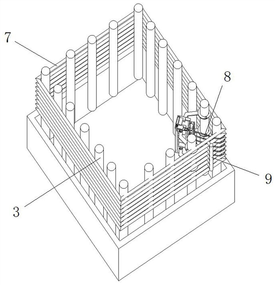 Device for binding stirrups at beam-column joint of frame structure