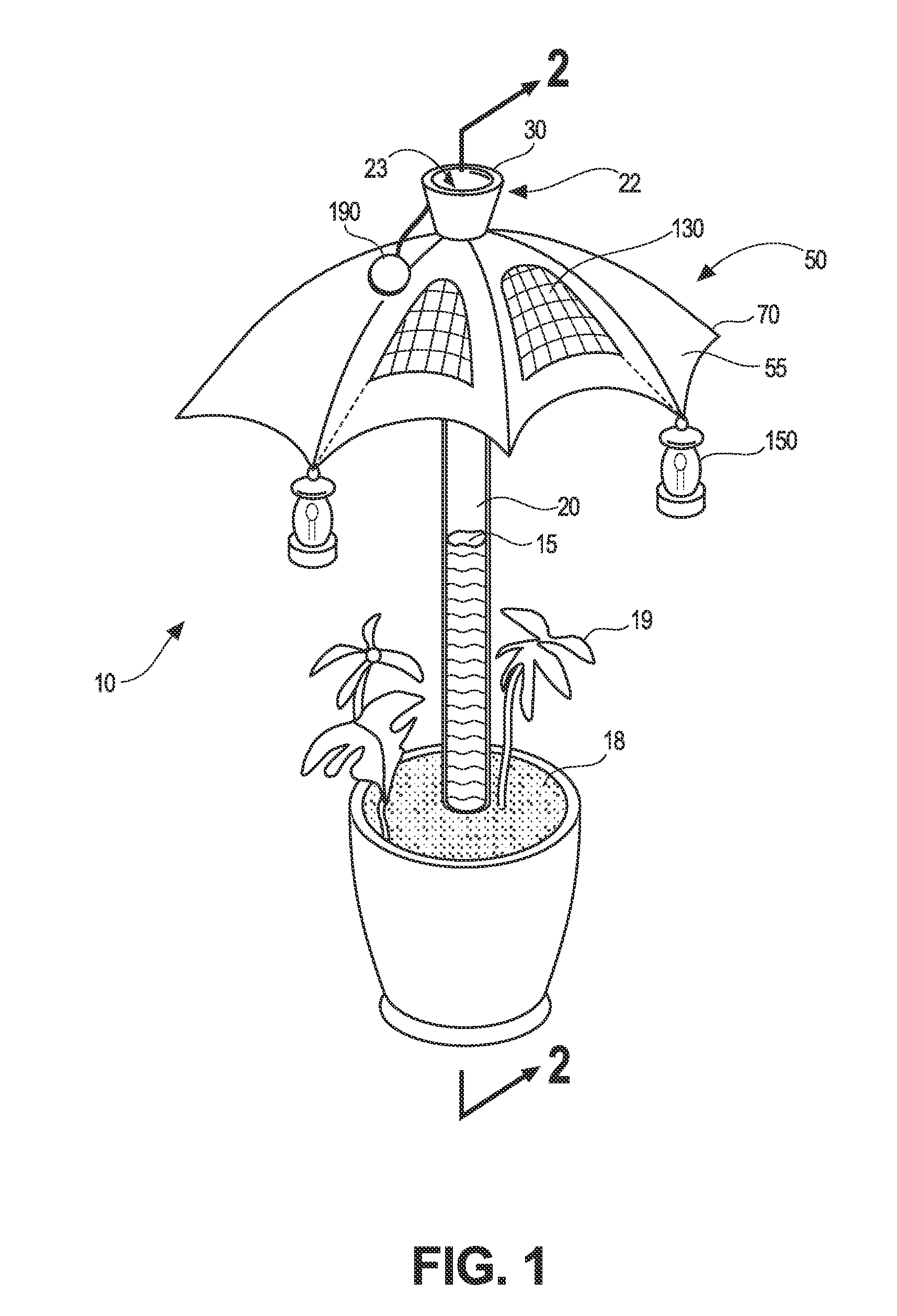Plant Watering and Shading Device