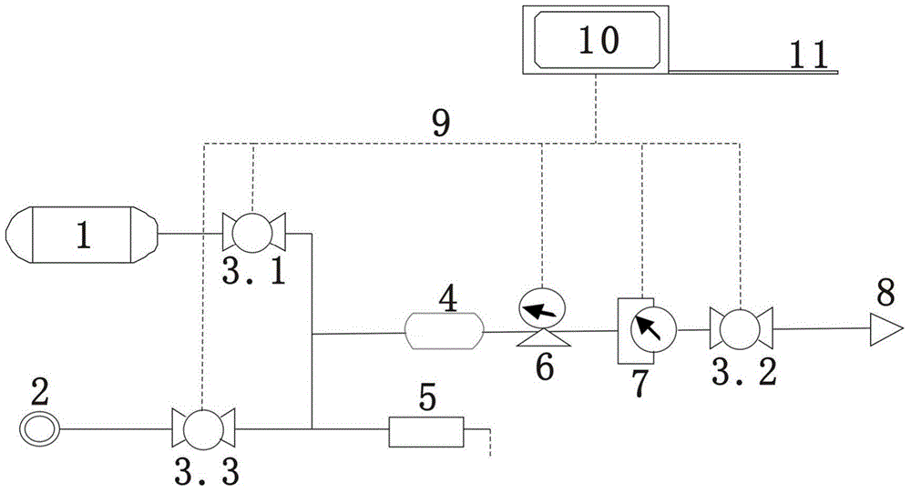 Automatic test device for air lock decompression of silver-zinc battery