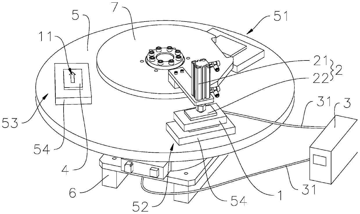 Rapid processing device for bulk amorphous alloy surface pattern