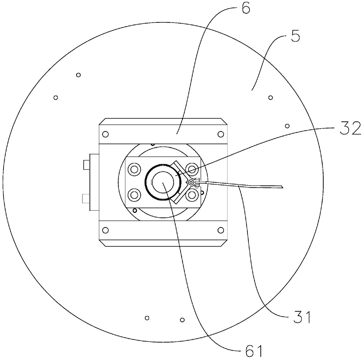 Rapid processing device for bulk amorphous alloy surface pattern