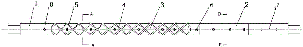 Rice transplanter control guiding shaft