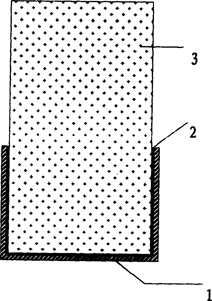 Composite reinforced concrete beam containing crack resistant reinforcement layer and method for making same