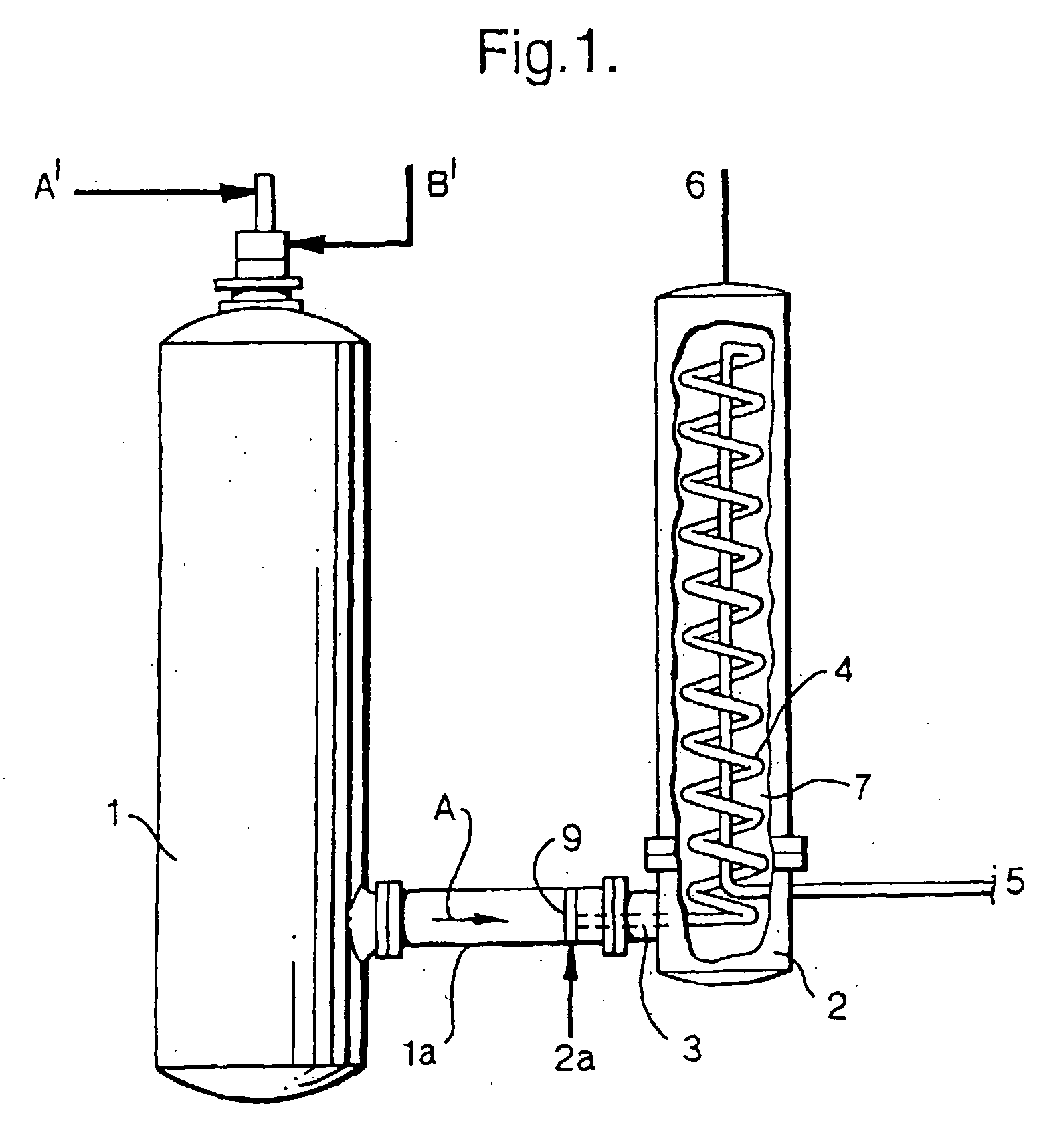 Apparatus and Process For Cooling Hot Gas