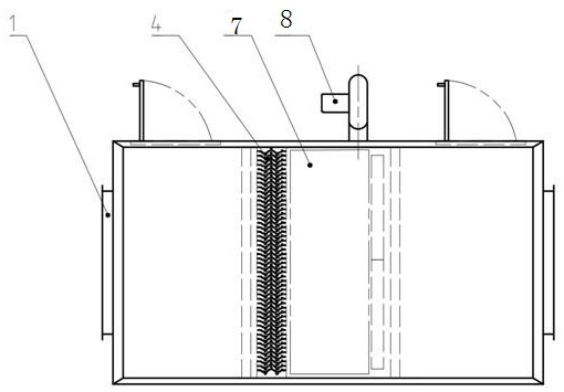 Fresh air sand removing device