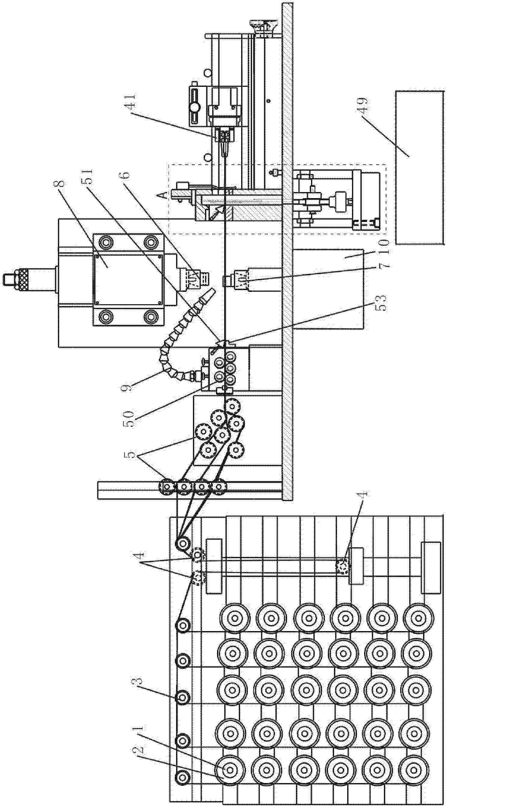 Automatic soft metal line welding equipment