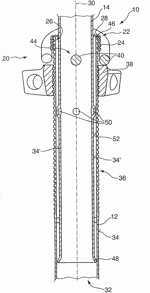 Telescopic support for the construction industry