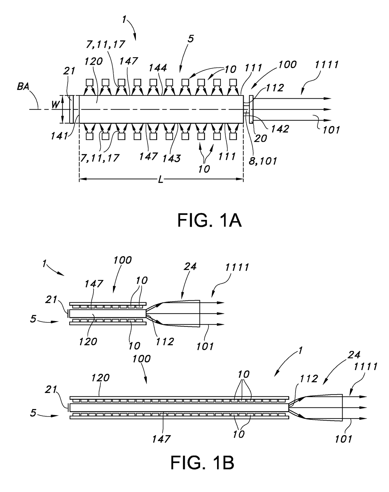 Stacked luminescent concentrator