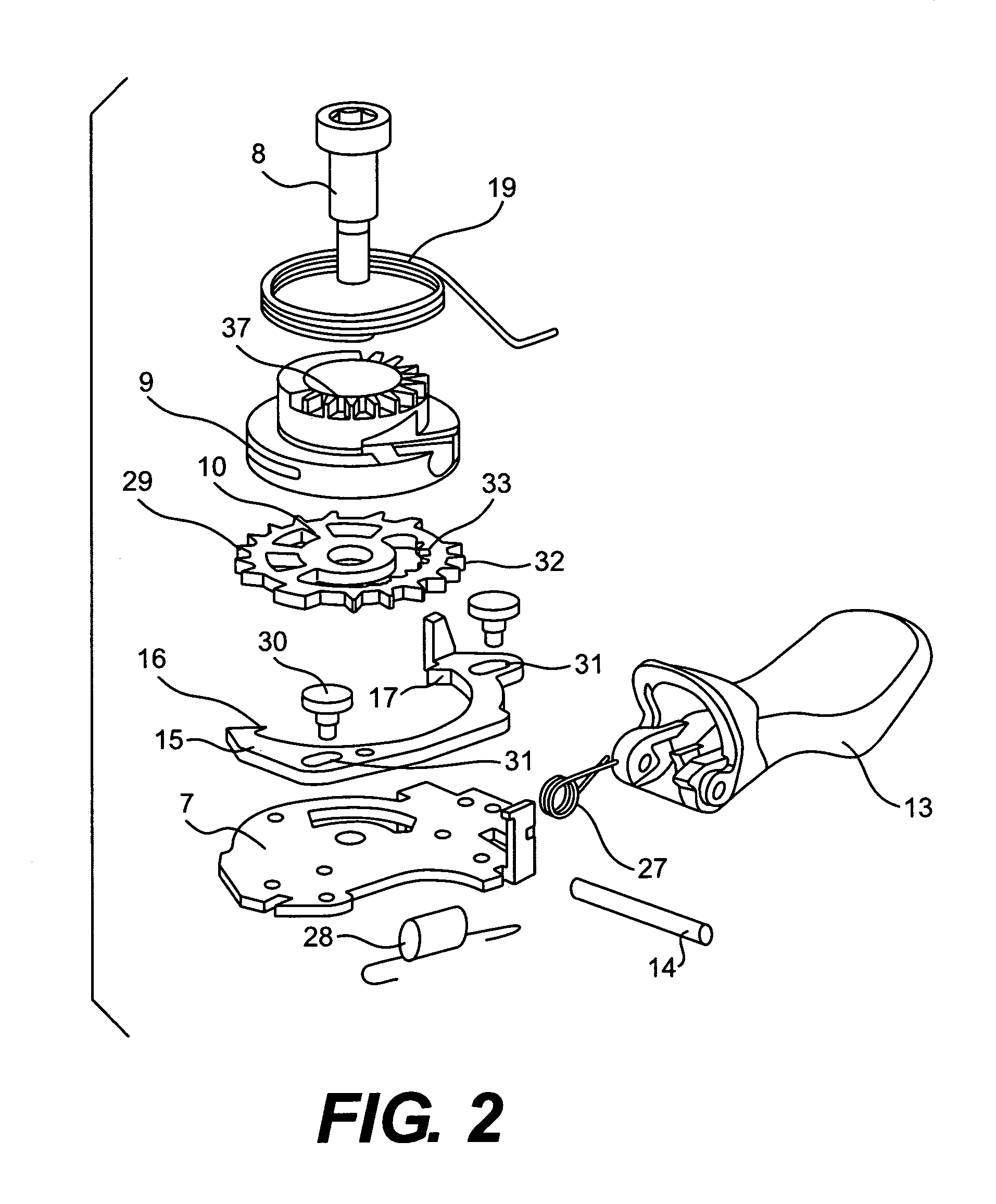 Cable retraction mechanism for trigger shifters