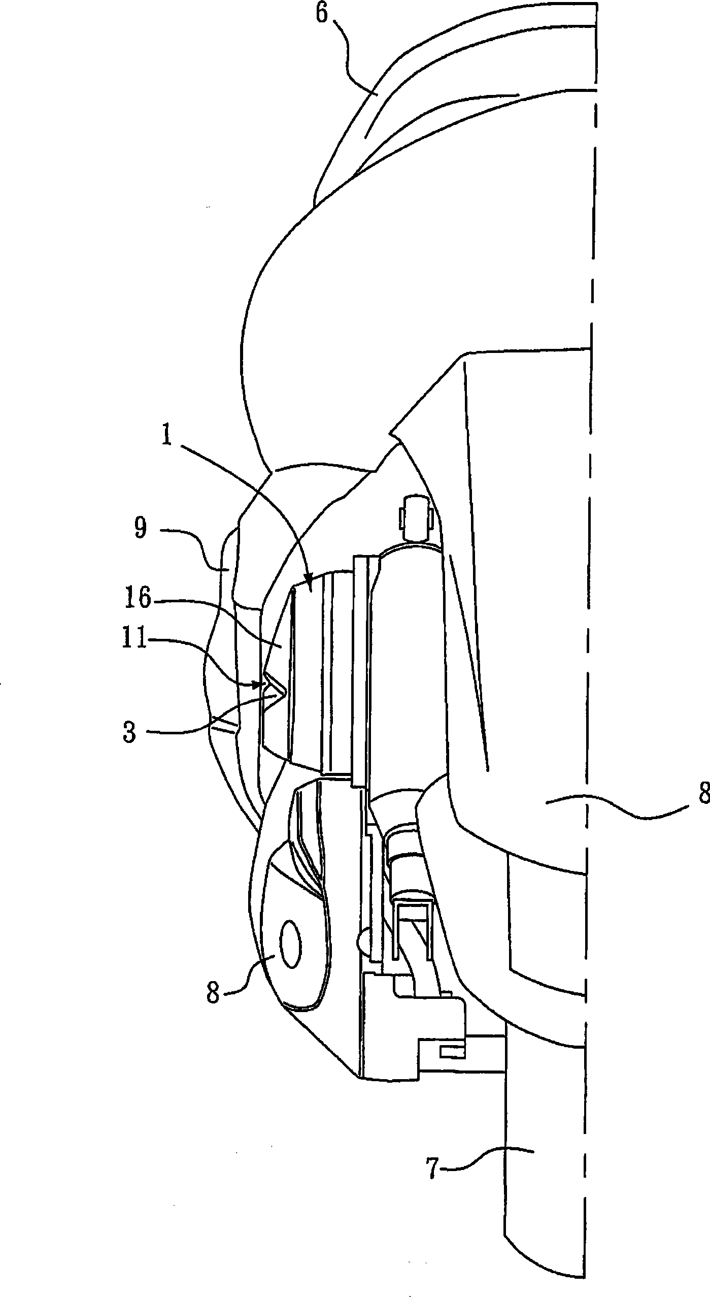 Drain structure of air cleaner for motorcycle