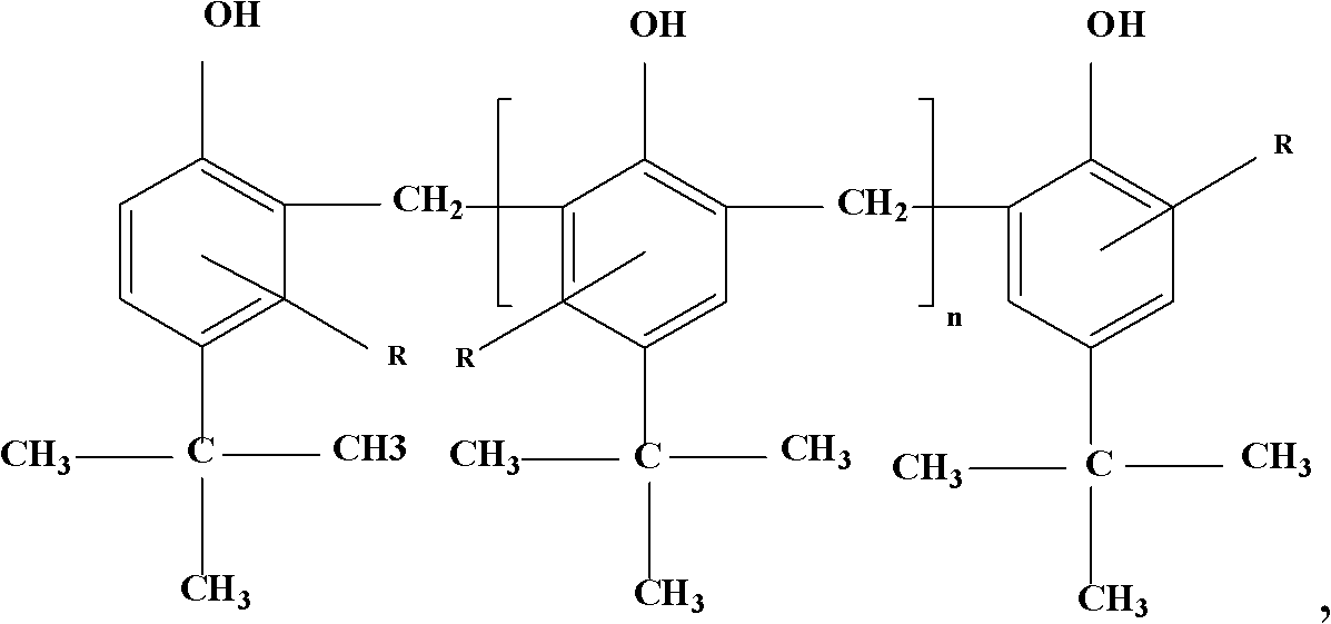 Morpholine modified p-tert-butylphenol-formaldehyde resin and preparation method thereof