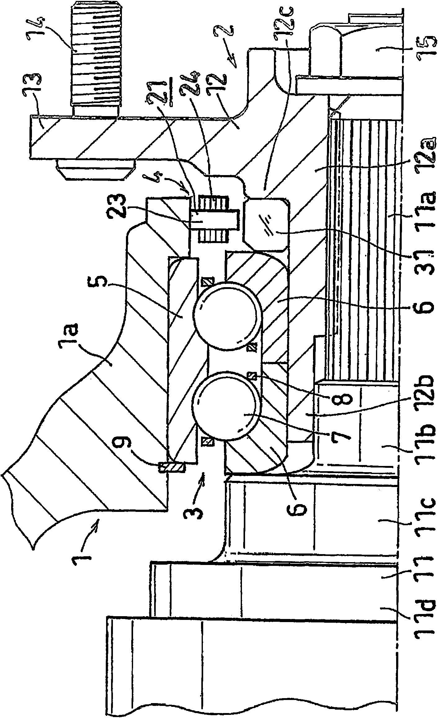 Axle-supporting device