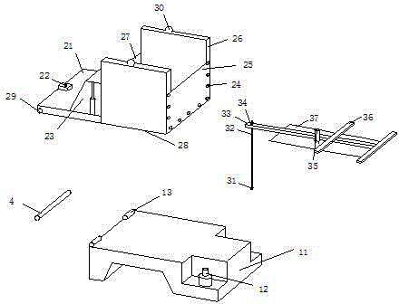 Working face coal wall stability control simulation experiment table and application method