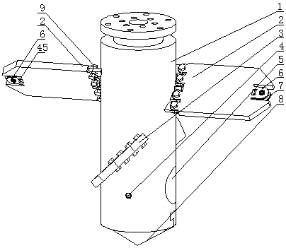 Combined Drill Bit for High Jet Mixing Cement and Soil Pile