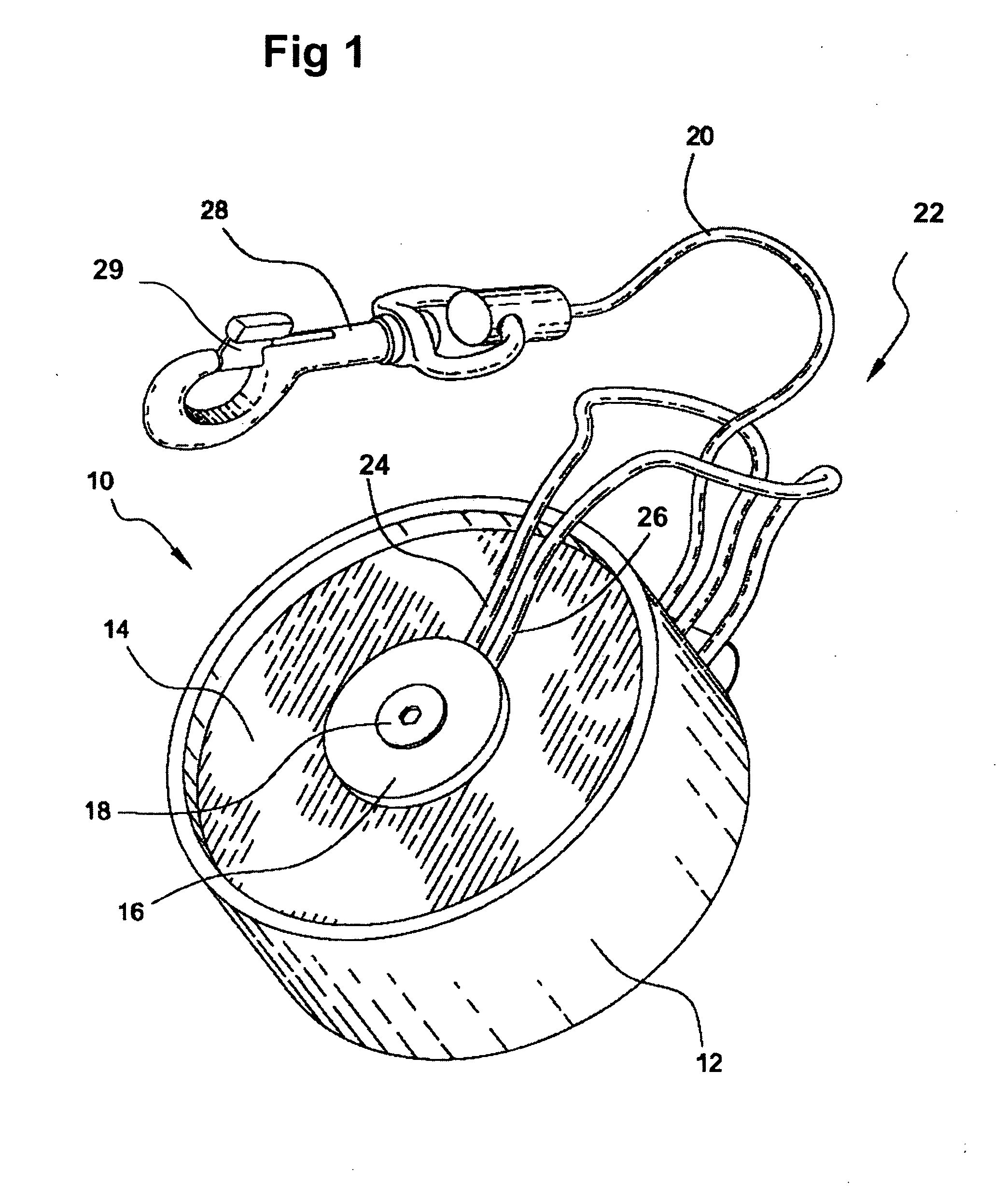 Retractable tether device for hand tools