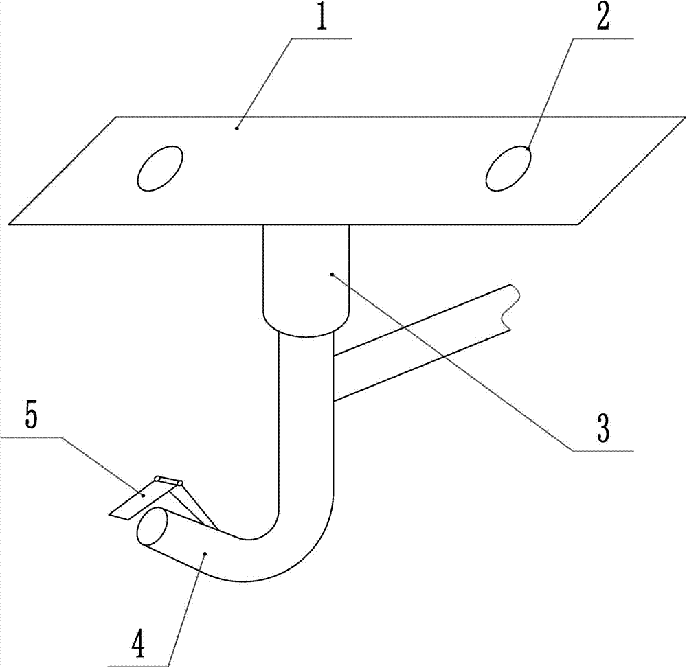 Buttock washing device for toilet