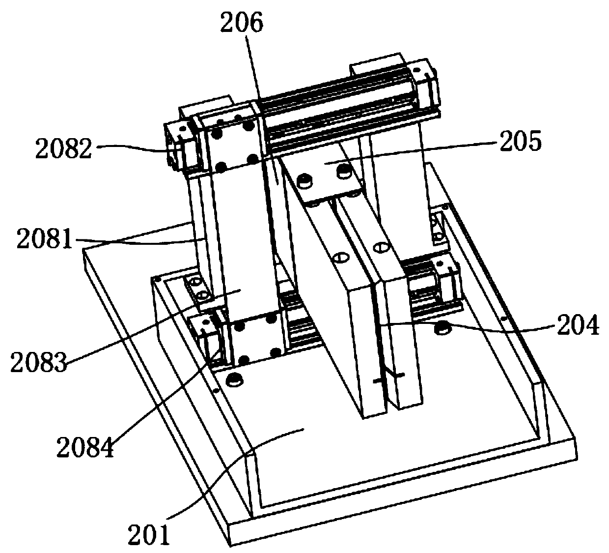 Short-distance measuring device for paperboard strength detection