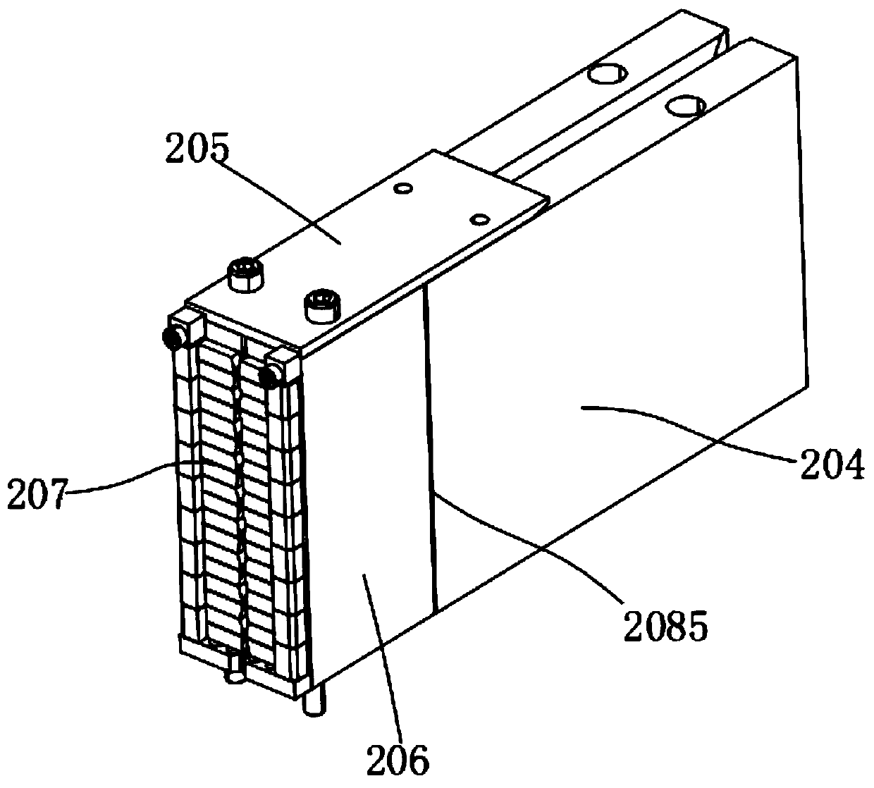 Short-distance measuring device for paperboard strength detection