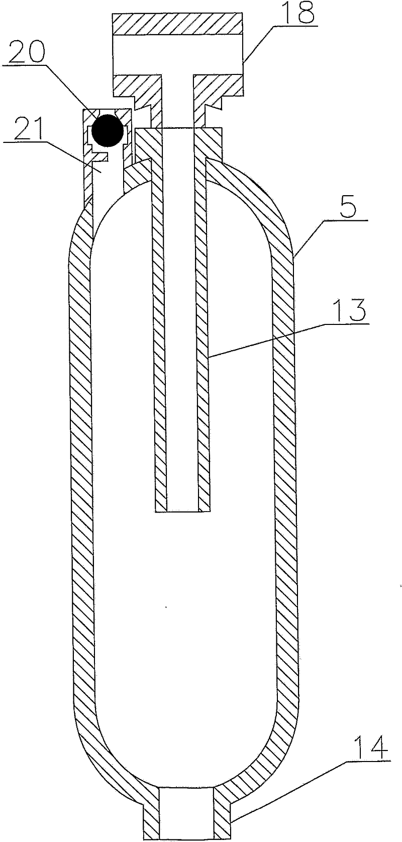 Apparatus for the purification of liquid, method for washing a hollow-fibre filter and use of the method for washing a hollow-fibre filter