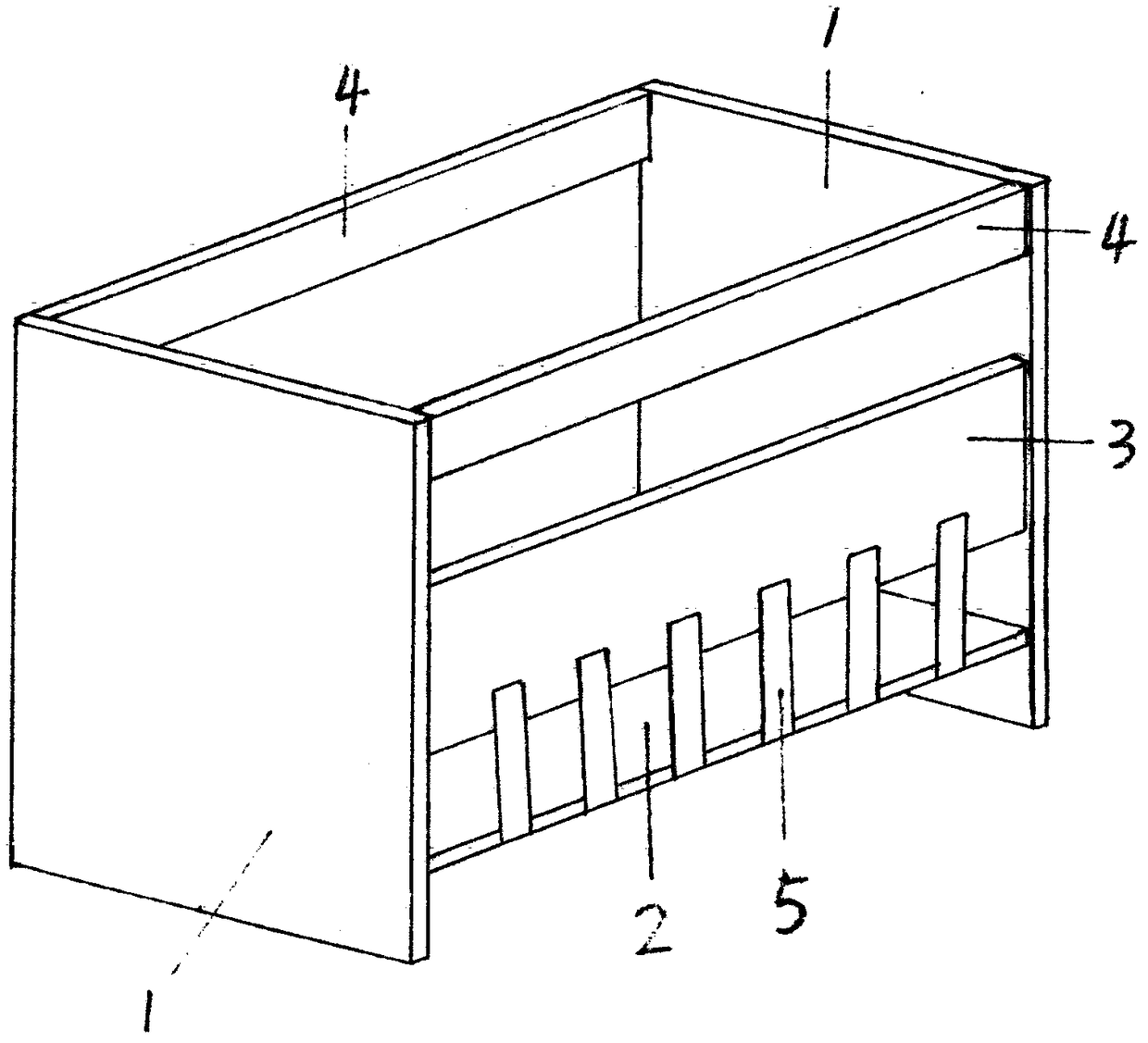 Crib capable of turning into desk