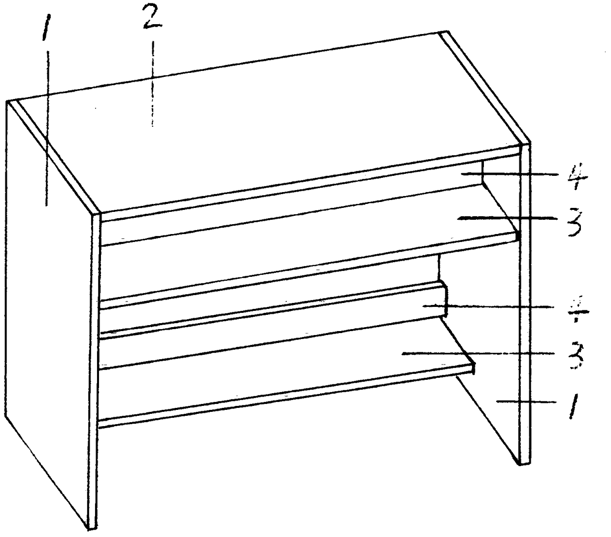 Crib capable of turning into desk