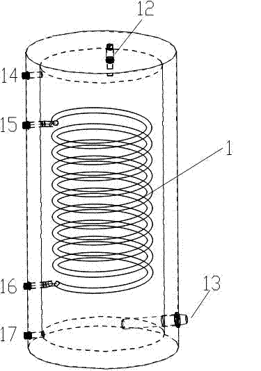 Solar water heating system provided with electric heating pipe